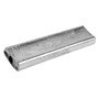 Zinc plate with 104x28-mm passing-through hole title=